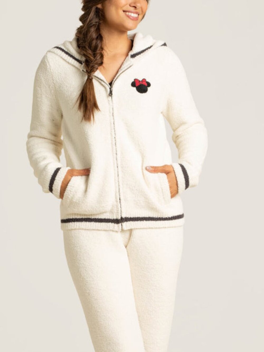 Barefoot Dreams CozyChic Disney Minnie Hoodie M